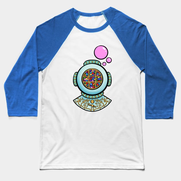 Gumball Diver Baseball T-Shirt by Jackal Heart Designs